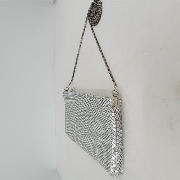 Vintage 70s Silver Chainmail Mesh Crossbody Disco Y2K Party Bag Retro Purse‎ - Picture 3 of 12